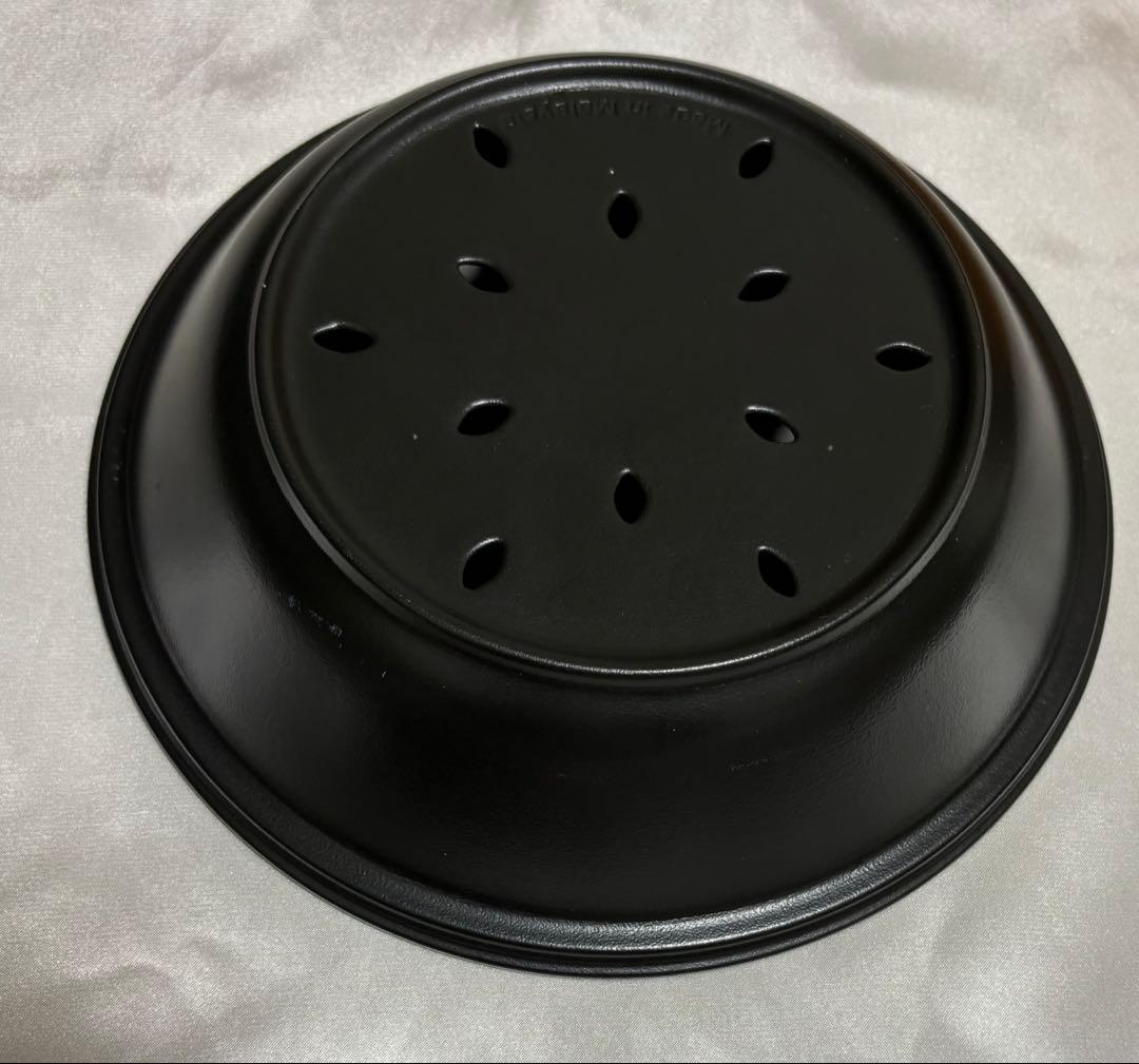 ストウブ STAUB 鋳鉄 両手鍋 22cm マスタード　スチーマー付き