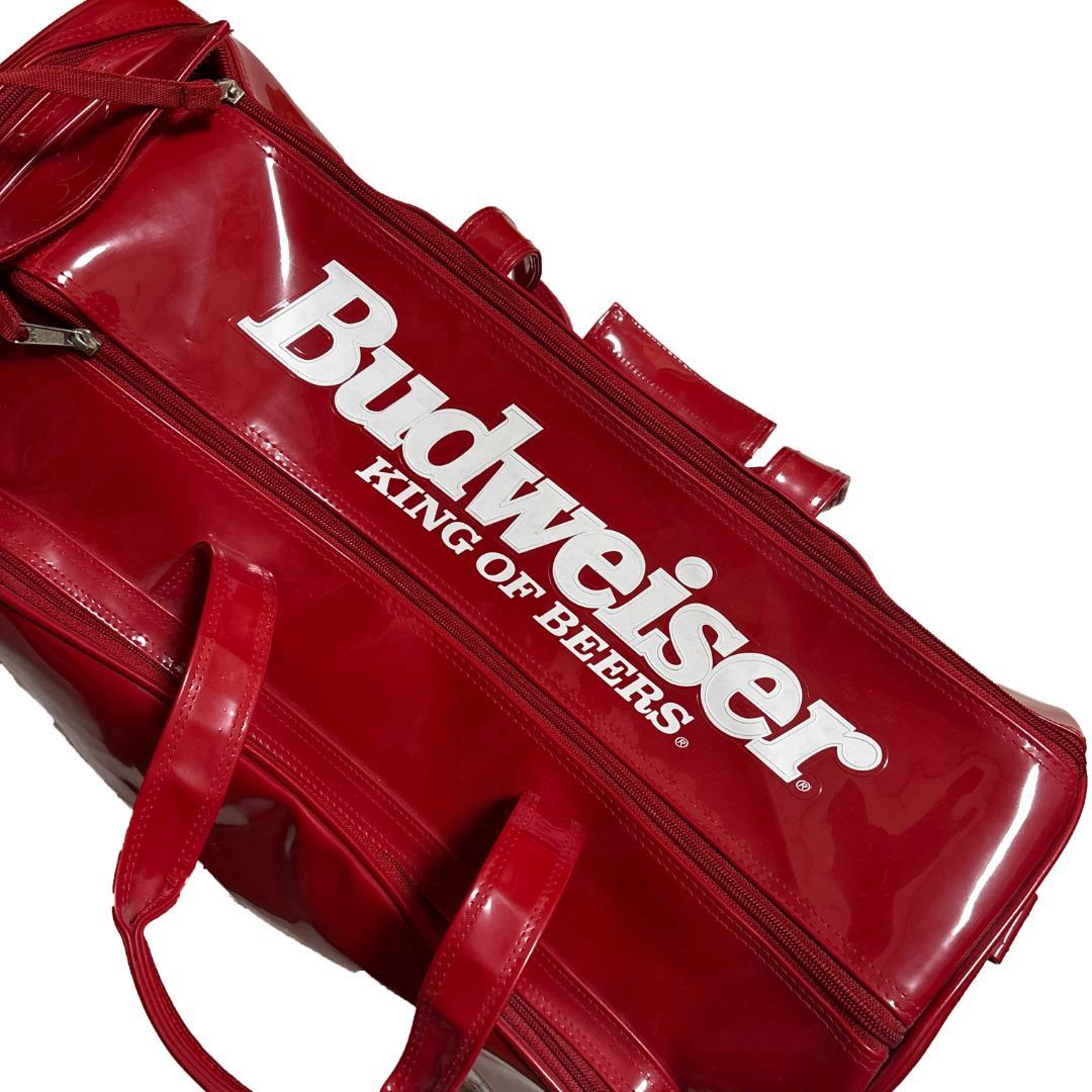90〜00s Budweiser エナメル ショルダーバック 赤 バドワイザー