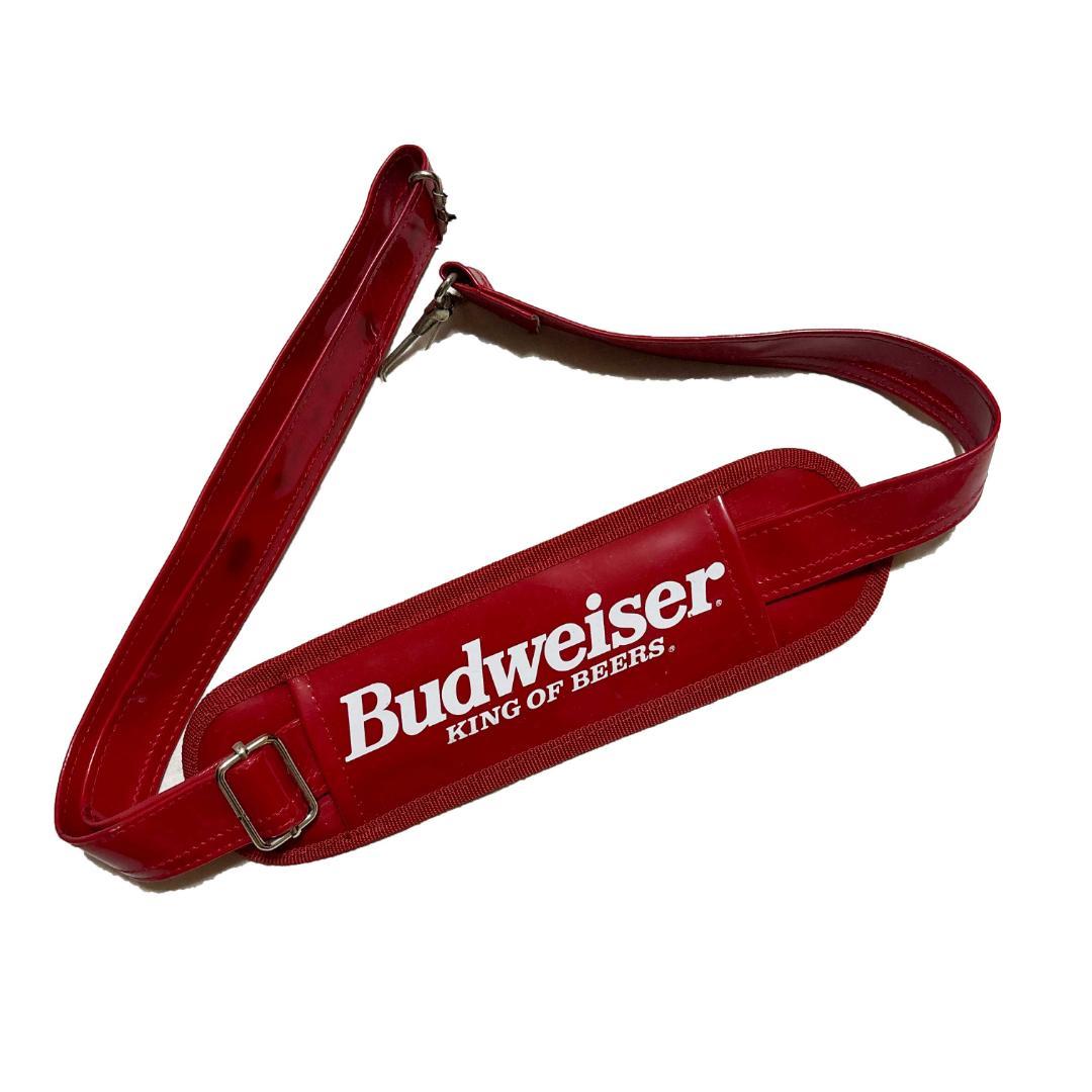90〜00s Budweiser エナメル ショルダーバック 赤 バドワイザー