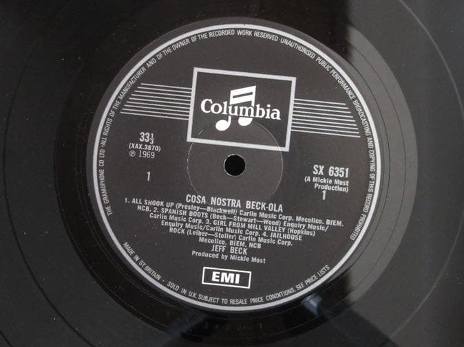 Jeff BECK★Beck Ola UK Silver Columbia Mo