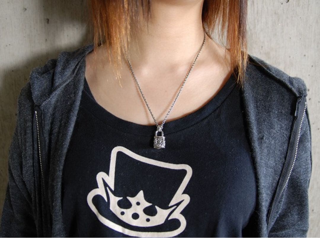 シルバー925ロック型 ネックレス
