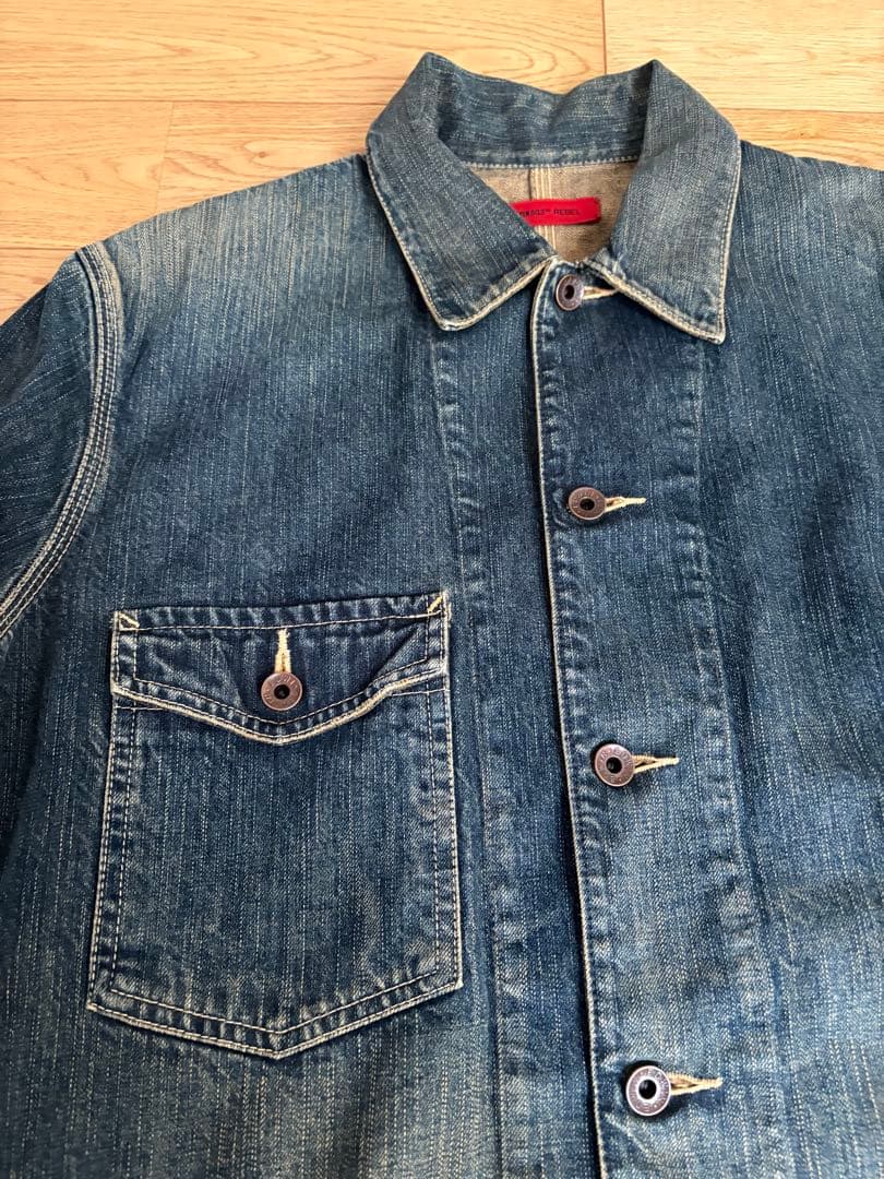 EDWIN 503 REBEL カバーオール デニムジャケット　Ｌ