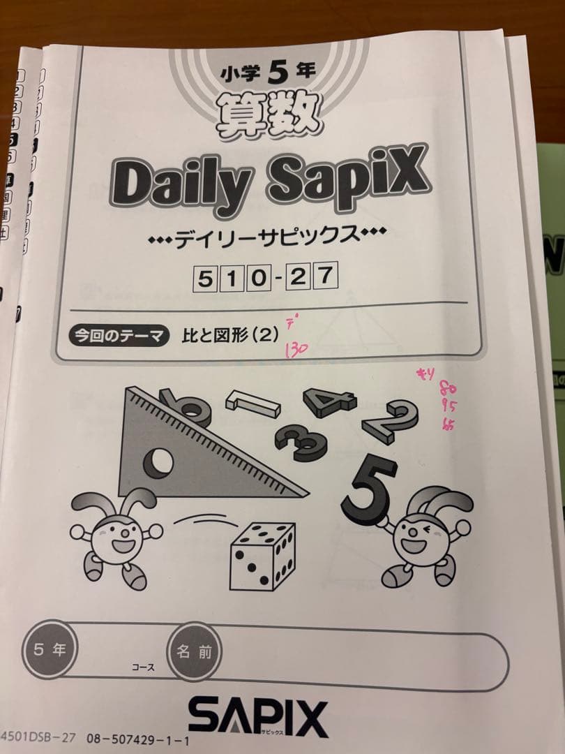 小5 Sapix（Daily Sapix)ディリーサピックス