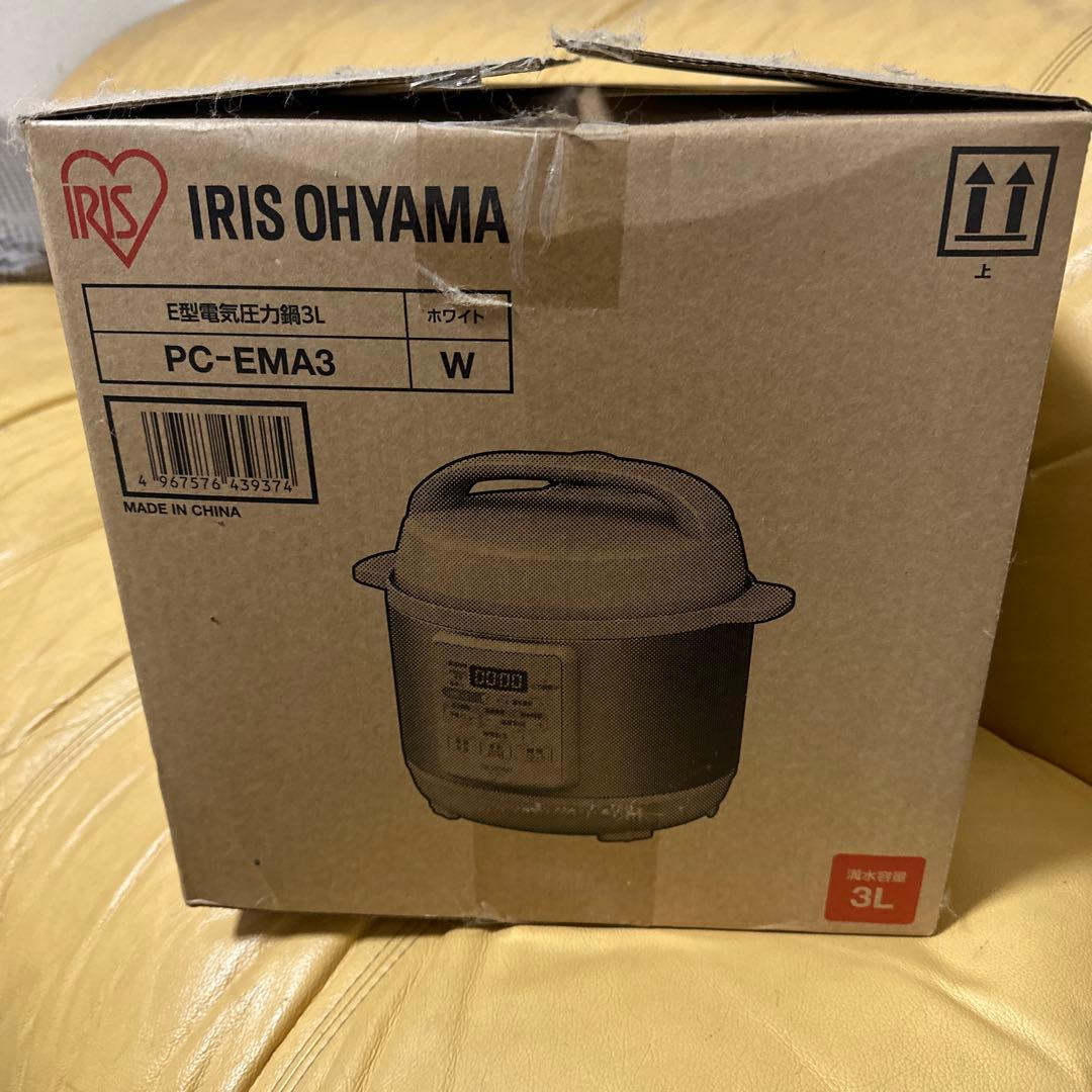 IRIS OHYAMA 電気圧力鍋 PC-EMA3 3L ホワイト