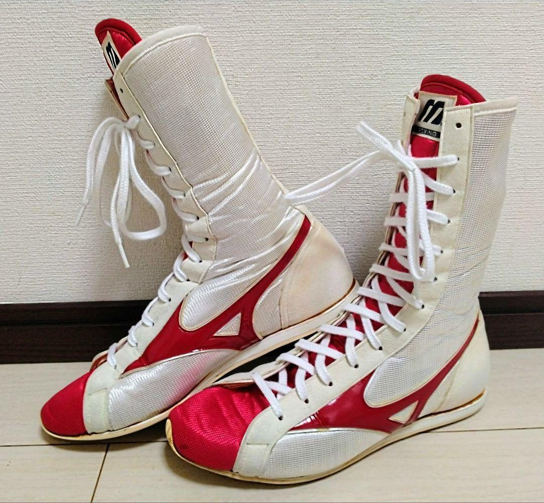 【OK】ミズノ ボクシングシューズ 白 27.0cm ハイカット