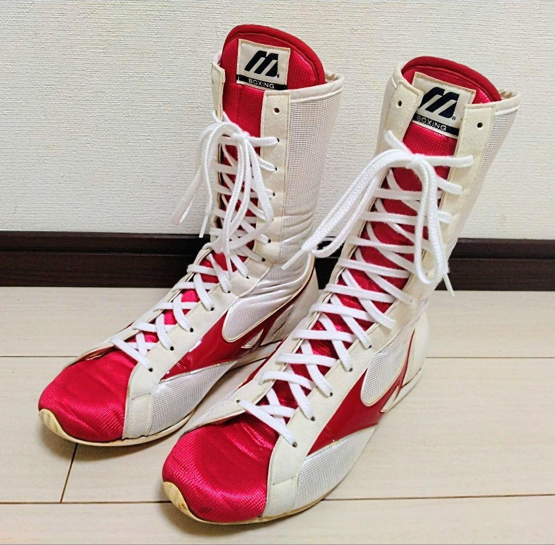 【OK】ミズノ ボクシングシューズ 白 27.0cm ハイカット