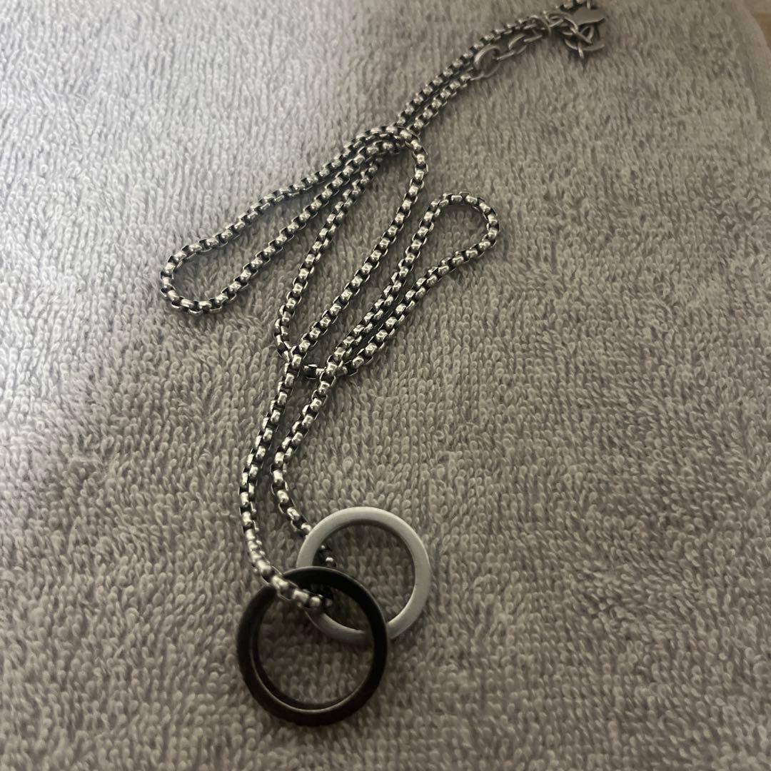 diesel リングチャーム付きネックレス