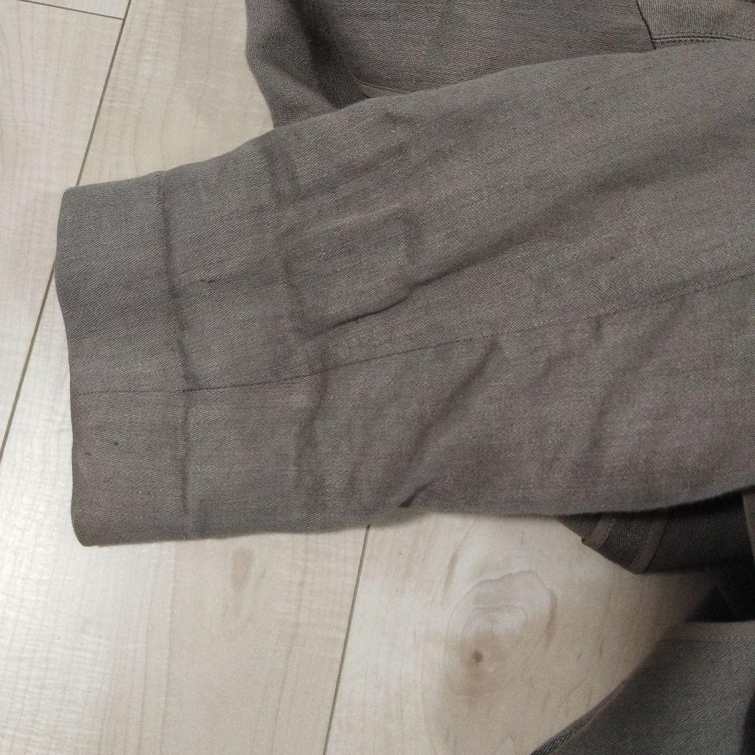 Deuxieme Classe リネン マテリアルコート　茶