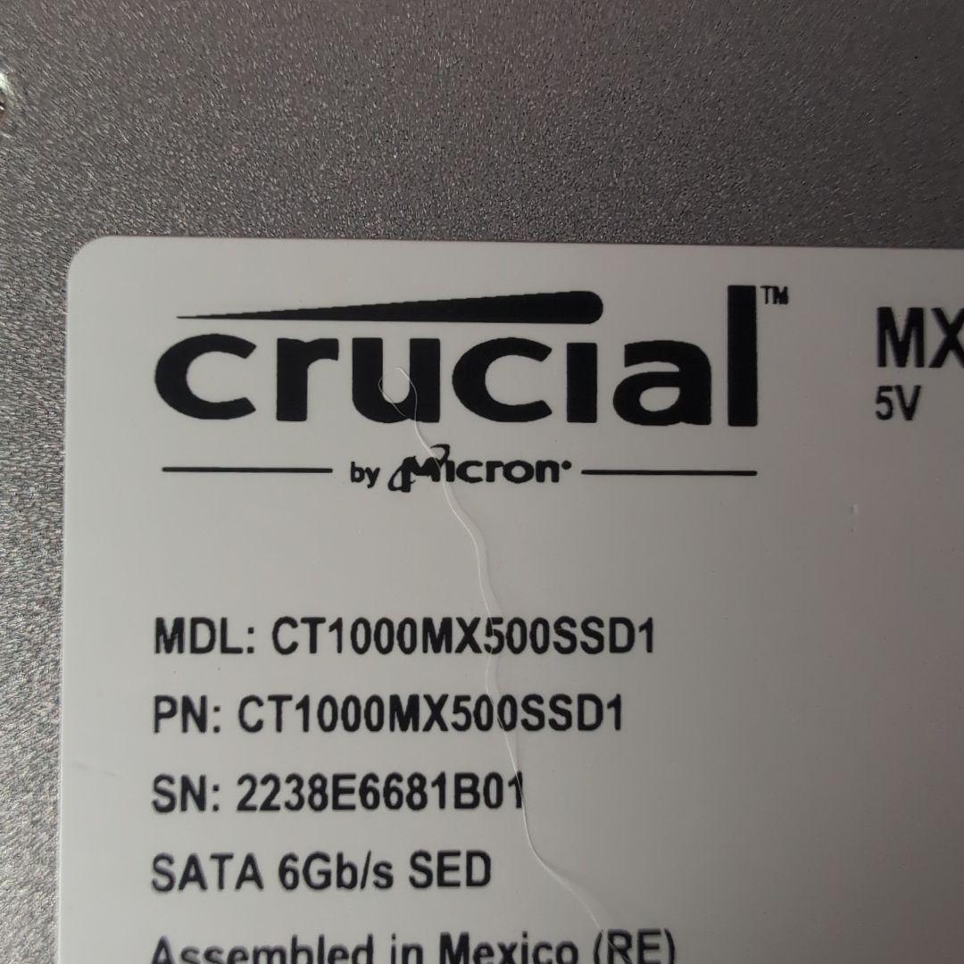 内蔵型SSD crucial MX500 2.5 SSD 1000GB