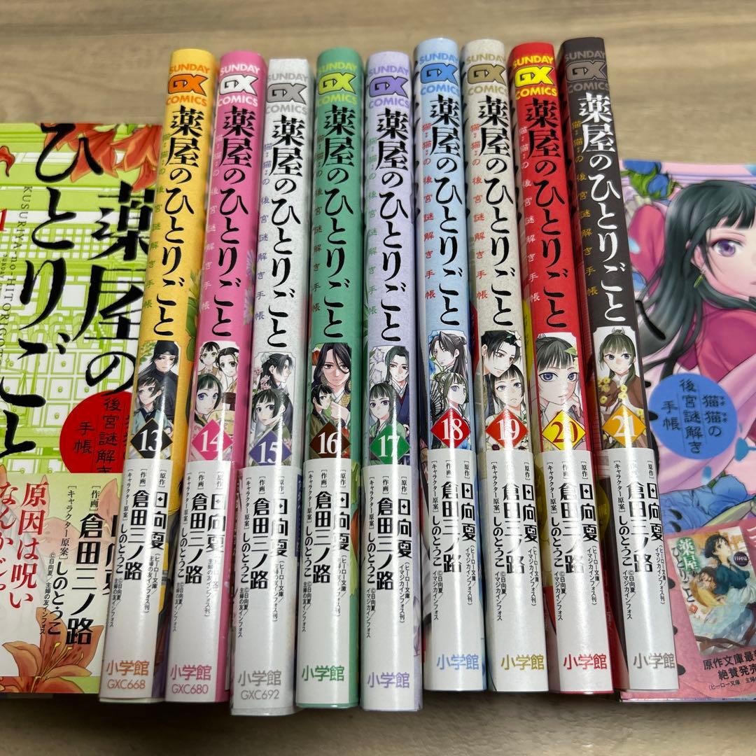 薬屋のひとりごと1-21巻　付録付き