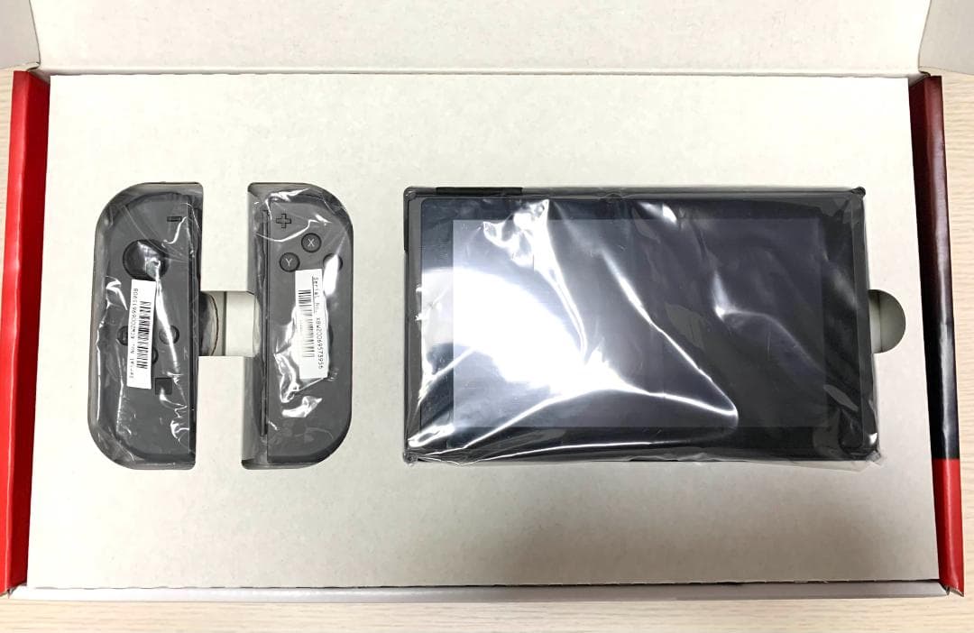 Nintendo Switch グレー本体(バッテリー強化版)　SDカード付き