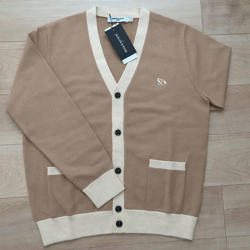 新品★MAISON KITSUNE★メゾン キツネ バイカラー カーディガンM