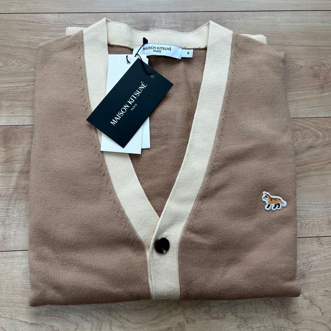 新品★MAISON KITSUNE★メゾン キツネ バイカラー カーディガンM