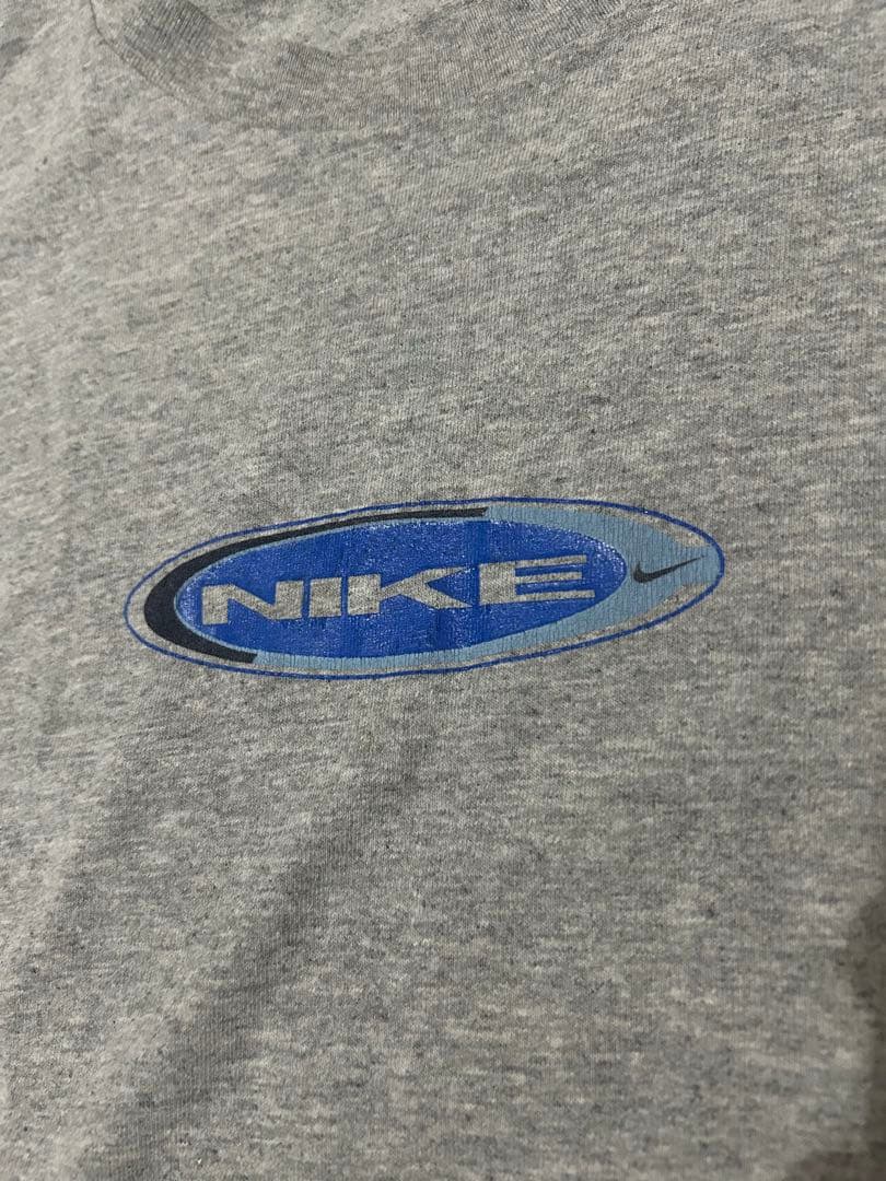 【週末セール】90s NIKE オーバルロゴ Tシャツ メキシコ製グレー M