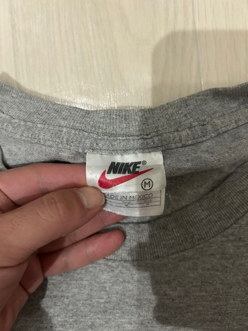 【週末セール】90s NIKE オーバルロゴ Tシャツ メキシコ製グレー M