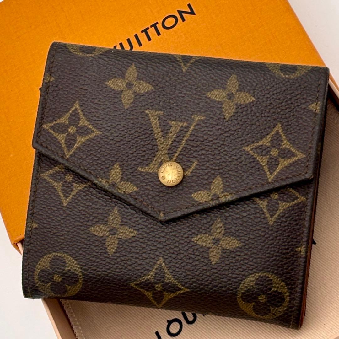 ルイヴィトン ポルトモネ ビエ カルトクレディ モノグラム Wホック財布