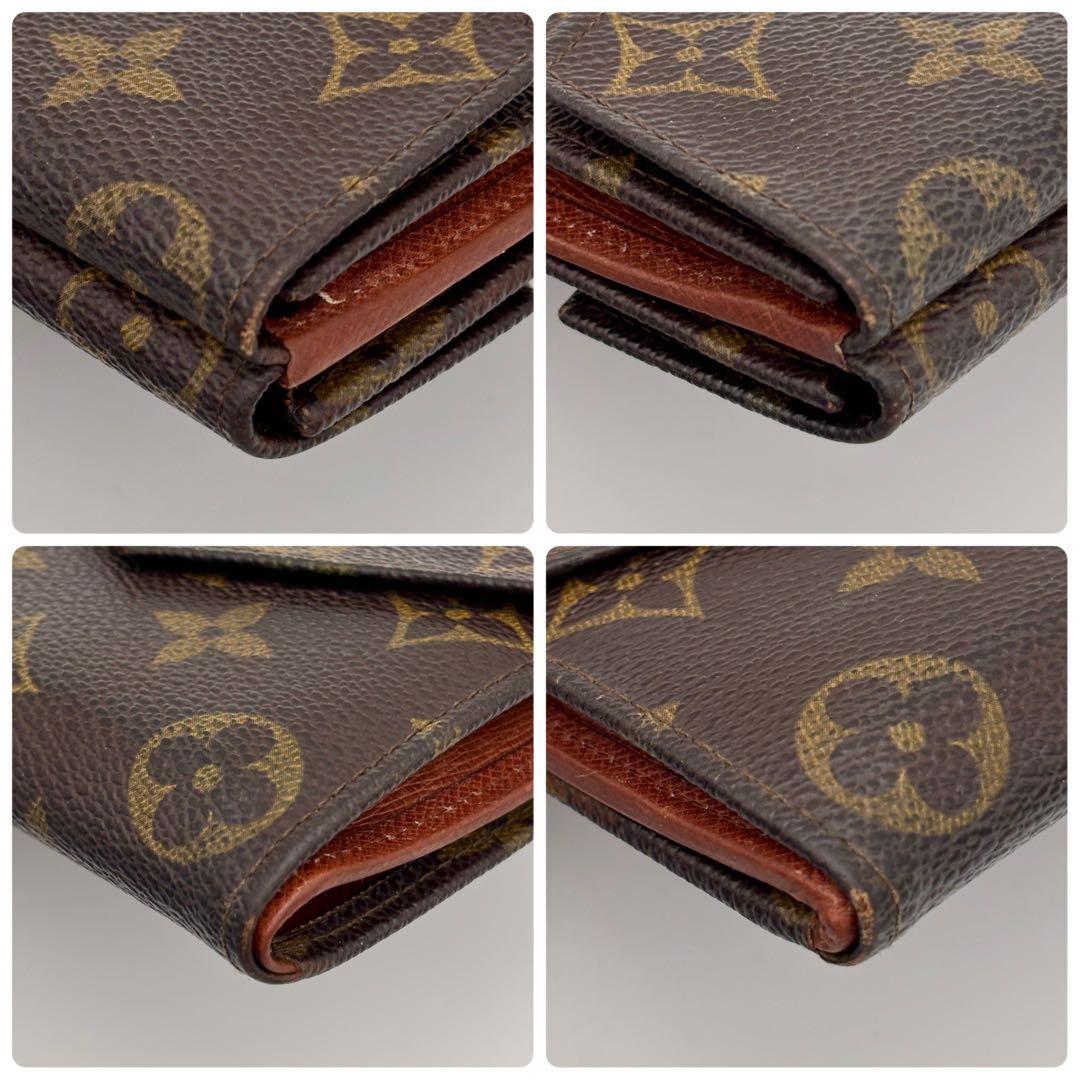ルイヴィトン ポルトモネ ビエ カルトクレディ モノグラム Wホック財布