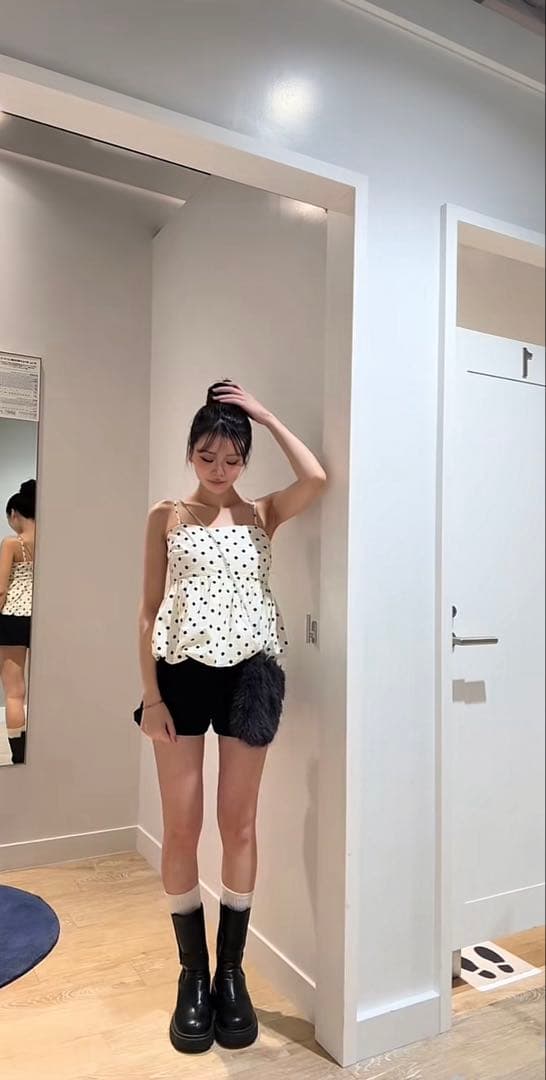 完売品‼️ ポプリン バブル クロップド トップス【GAP】