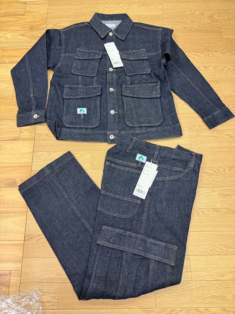 桑和　beams design デニム　セットアップ　サイズM