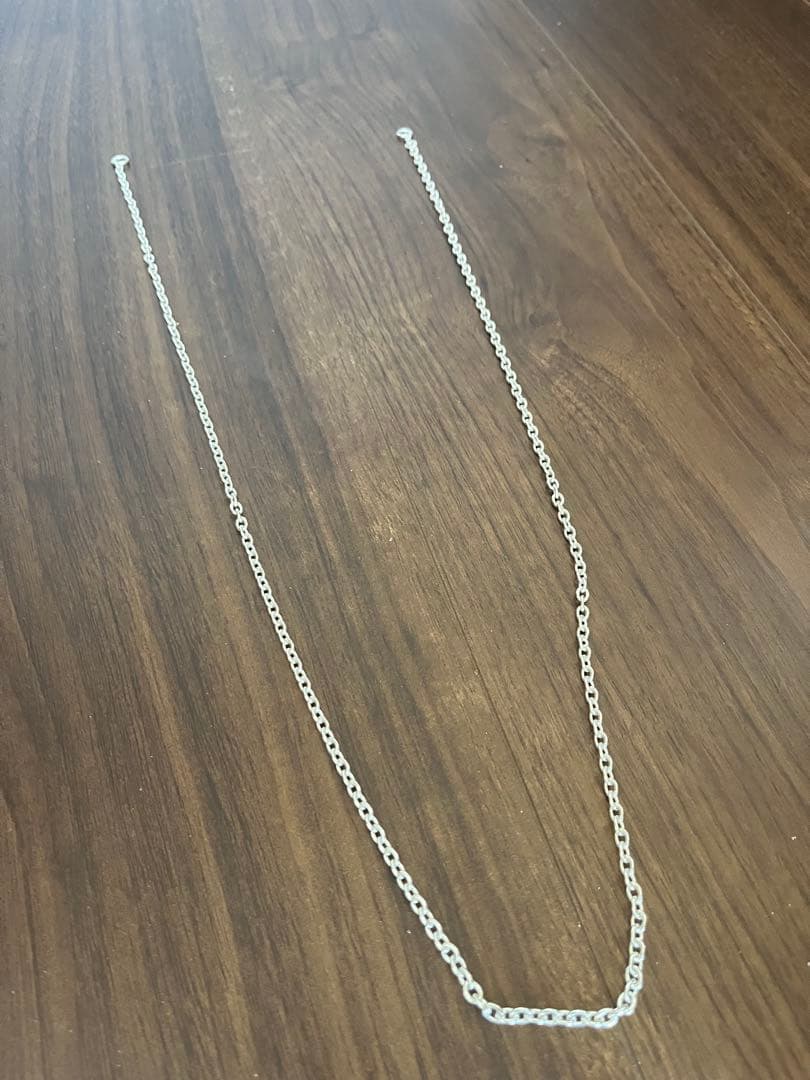 シルバー925 細丸アヅキチェーンロング　新品