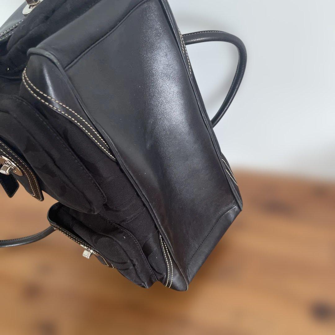 COACH コーチ トートバッグ　ミニボストンバック　シグネチャー