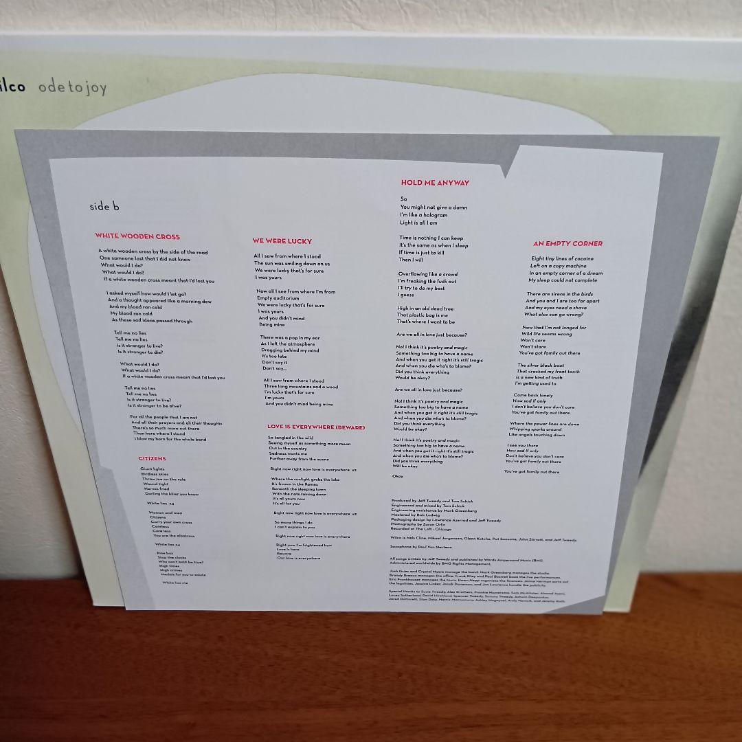 wilco / ode to joy　ウィルコ　LP レコード