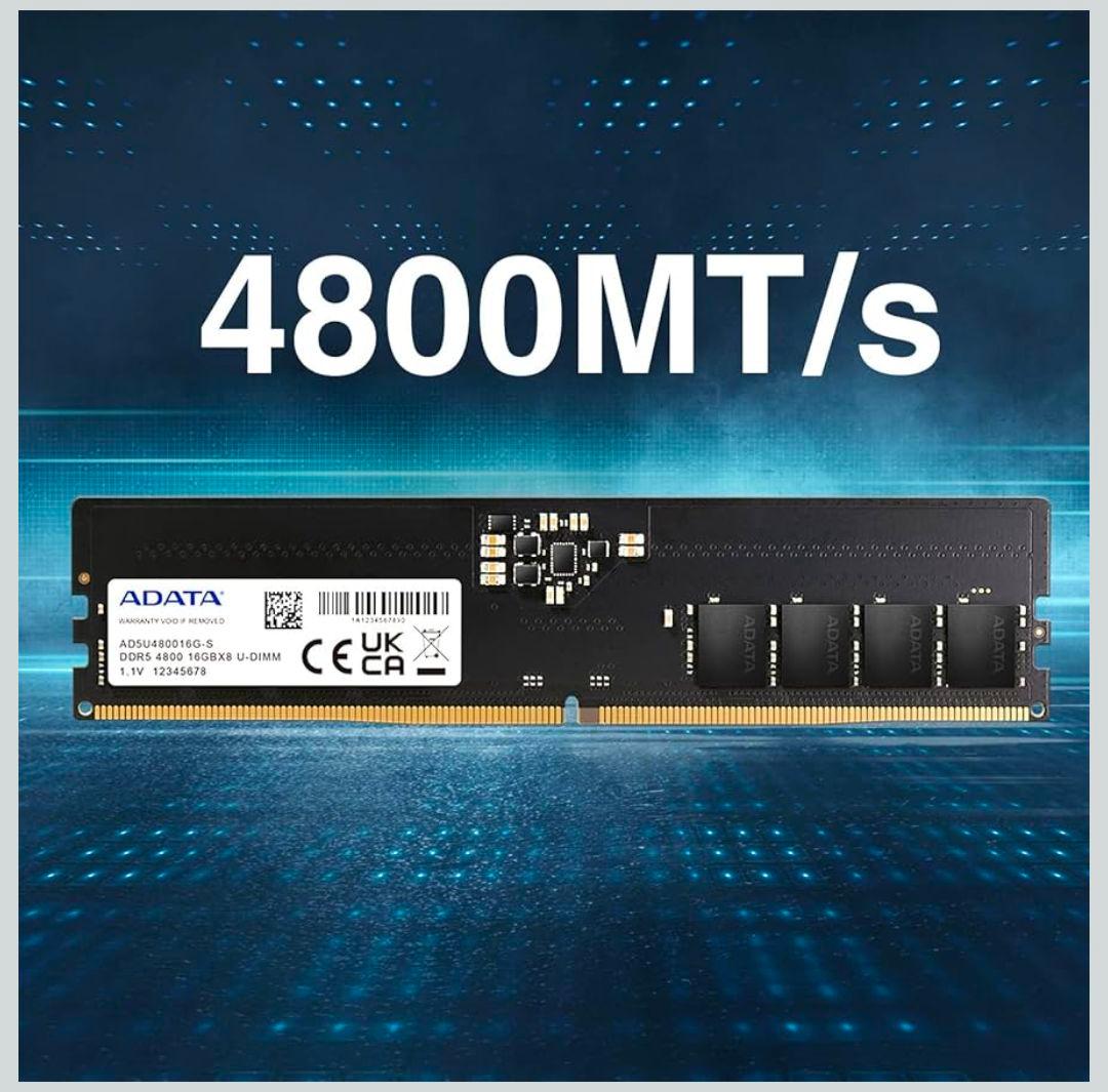 新品未開封 エイデータ PCメモリ DDR5 4800MHz 8GBx2枚 A