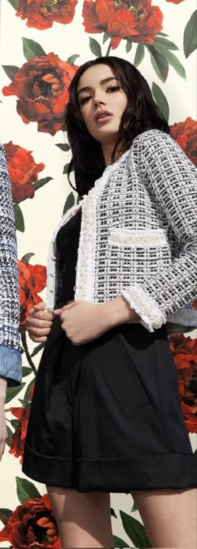 新品定価10万alice+oliviaパールクリスタル刺繍カーディガンジャケット