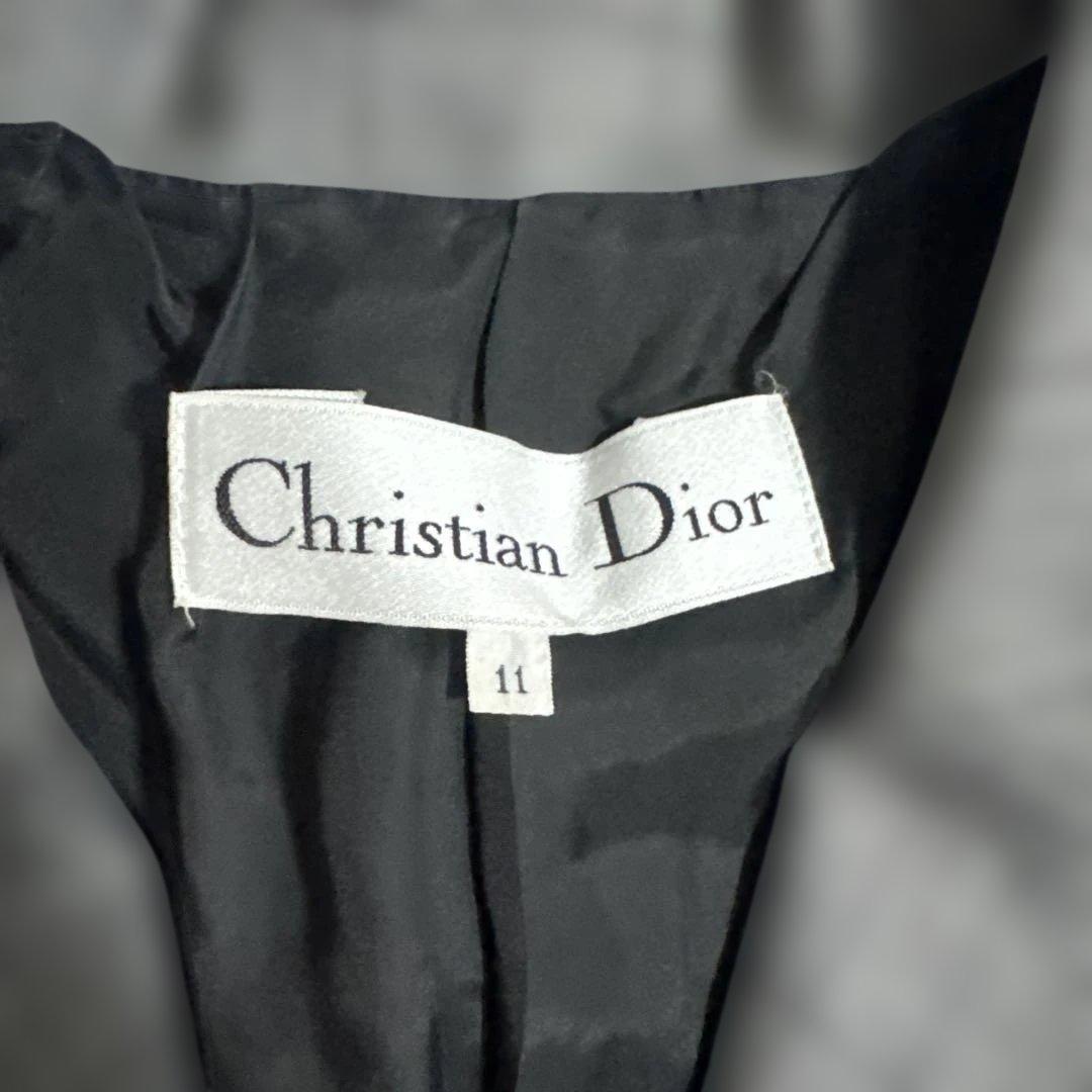Christian Dior グレー チェック テーラードジャケット サイズ11