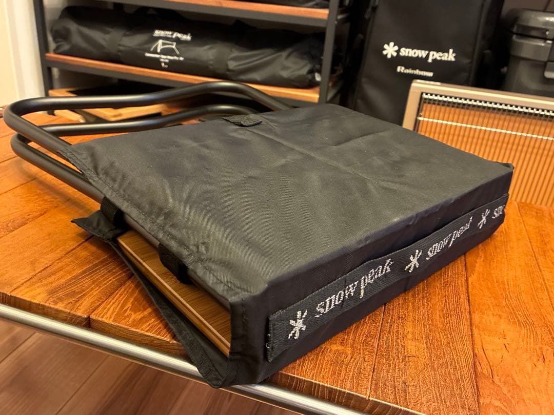 スノーピーク:Myテーブル竹ブラック＋Myテーブルハウスセット(廃盤希少)