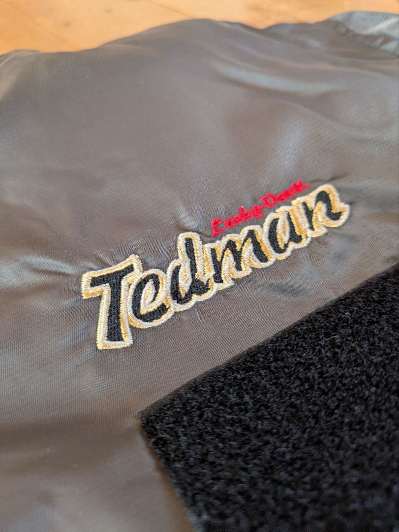 H*O様 TEDMAN風 MA-1 フライトジャケット デビル刺繍 グレー Mサ