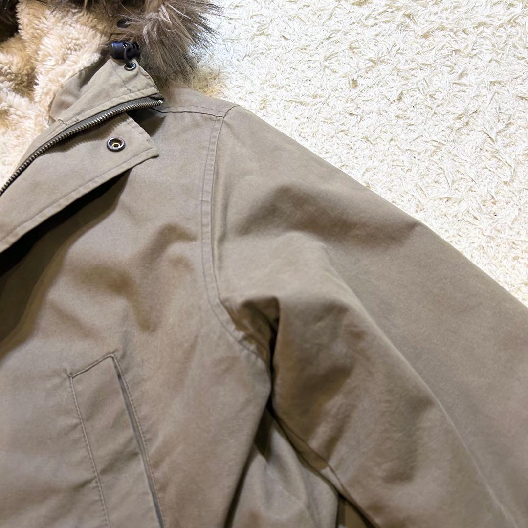 【美品✨SILAS✨️ピンバッジ付き】 モッズコート ファーフード ボア M
