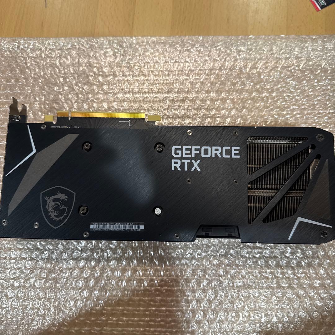 RTX 3070 Ti VENTUS 3X 8G OC 動作確認済み