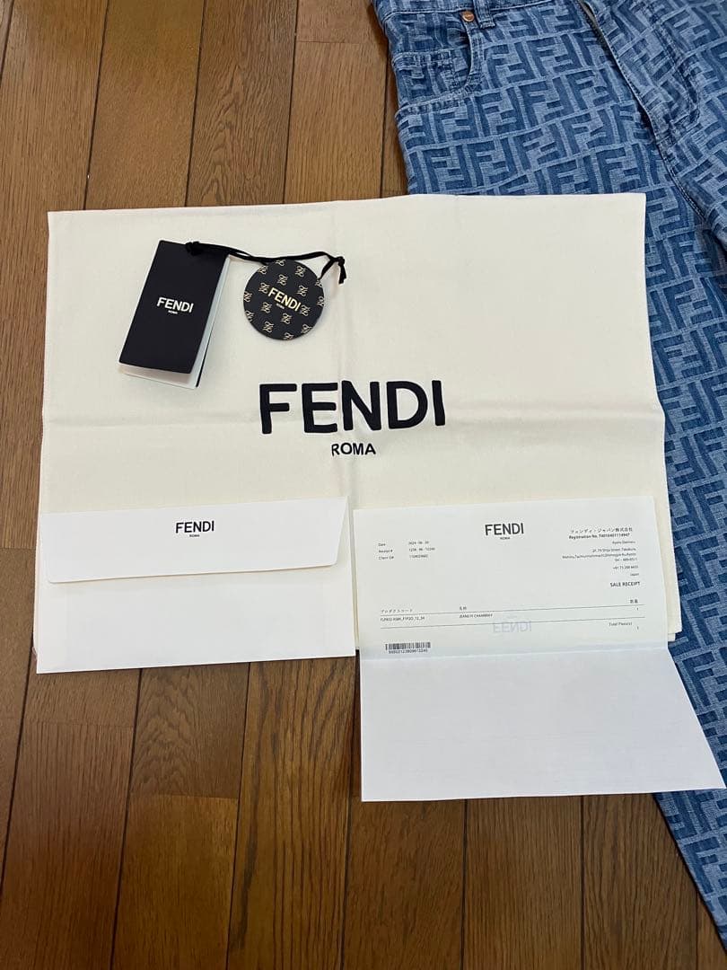 最終値下TWICE MINA着用FENDIフェンディ FF柄デニムジーンズパンツ