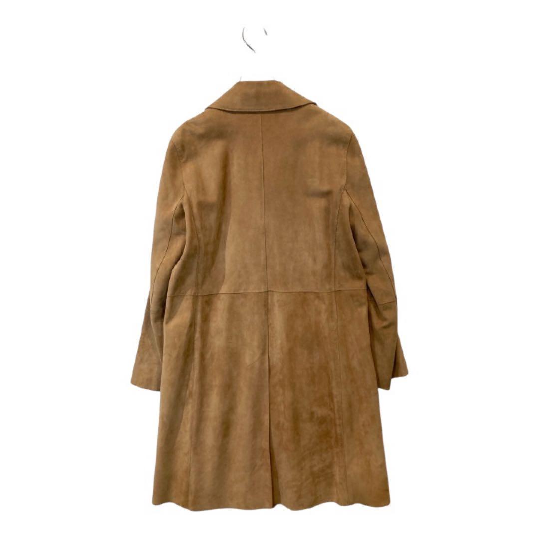 美品／定価17万／セオリー／羊革スエードコート／ゴールドベージュ／M