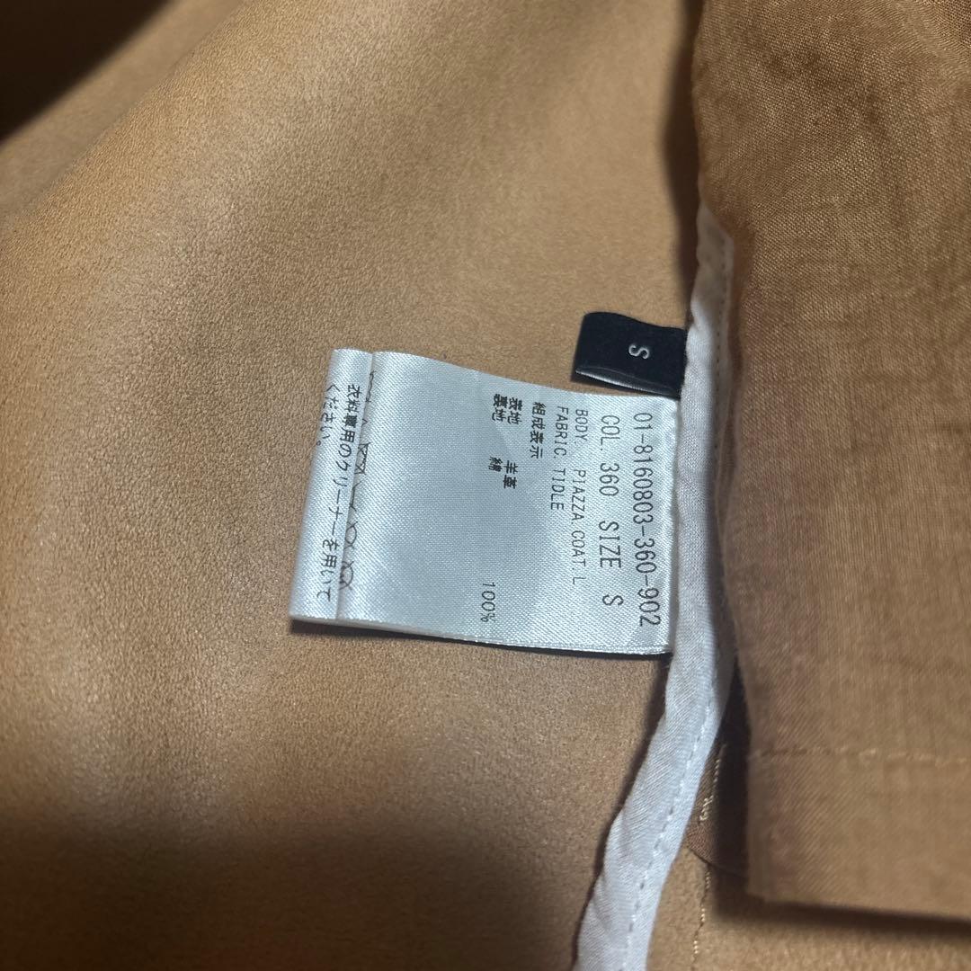 美品／定価17万／セオリー／羊革スエードコート／ゴールドベージュ／M