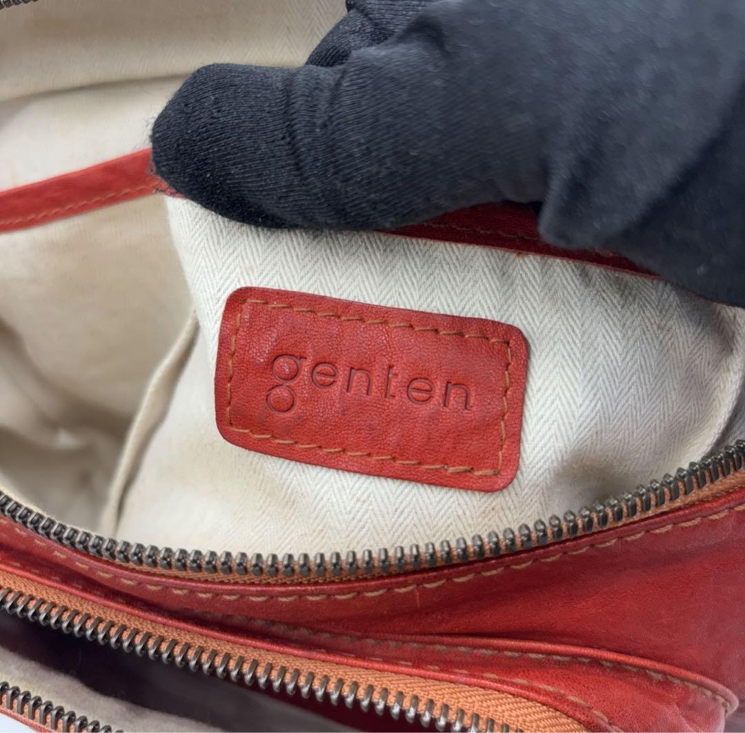 genten ゲンテン レザー ウエストバッグ ボディバッグ ヒップバッグ
