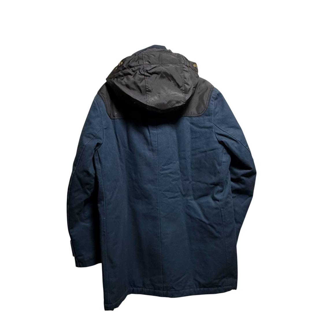 タカさん美品 BURBERRY ダッフルコート L ネイビー チェック柄