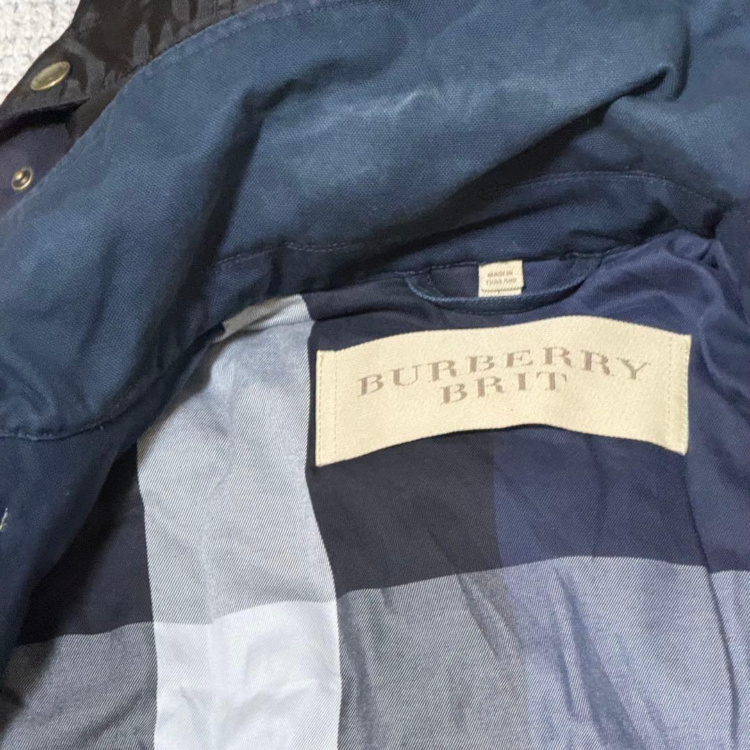 タカさん美品 BURBERRY ダッフルコート L ネイビー チェック柄