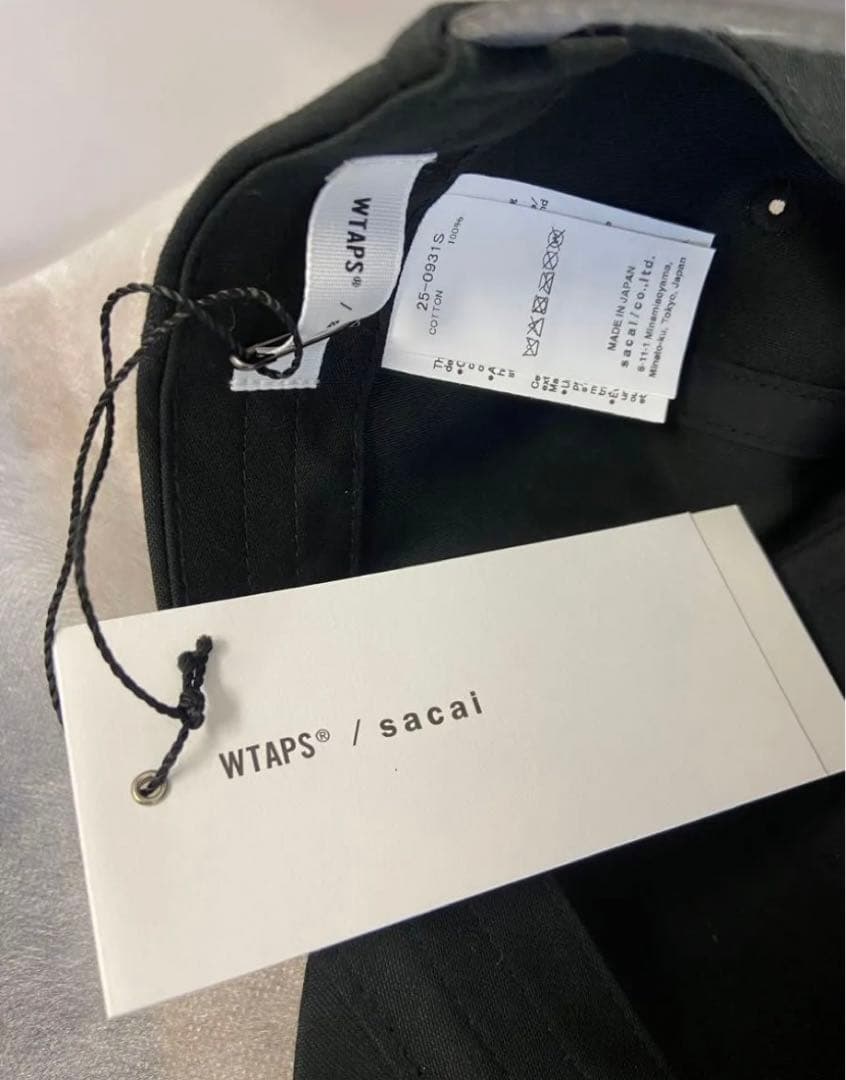 sacai WTAPS Cotton Back Satin Cap サカイ