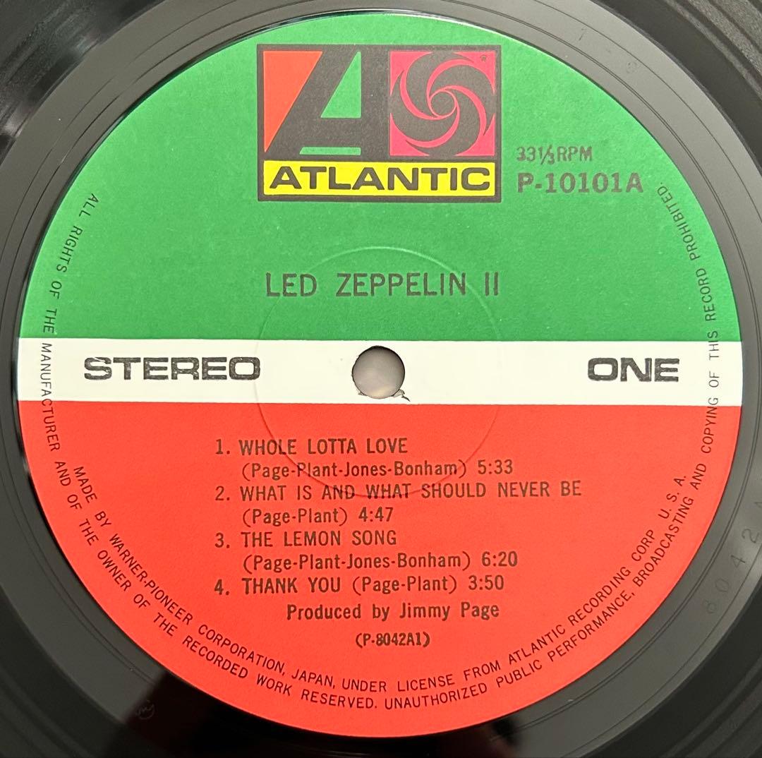 LED ZEPPELINレッド・ツェッペリンⅡ LPレコード国内盤帯ポスター付