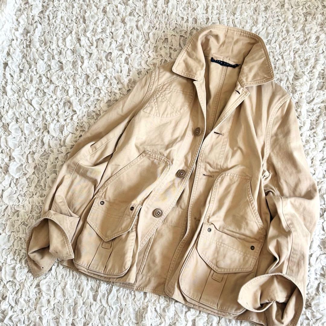 希少 美品 ラルフローレン ハンティングジャケット カバーオール　90's