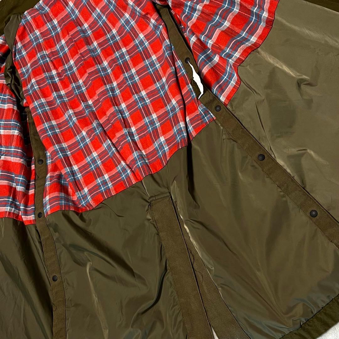 【最高級】【L】sacai♡サカイ モッズコート メンズ 裏地・チェック柄