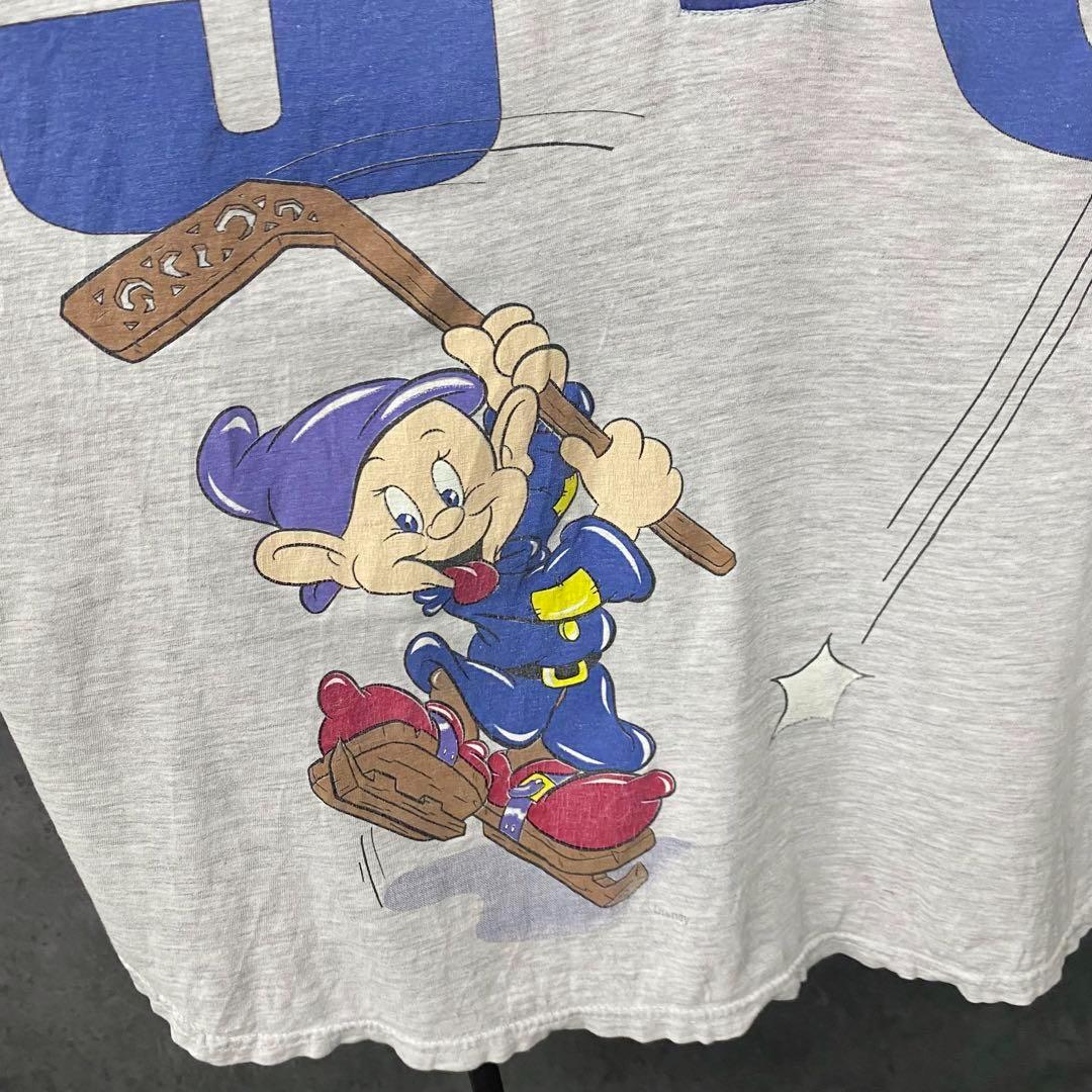 レア《US古着》ディズニー 白雪姫と七人の小人 ベースボールTシャツ 2XL