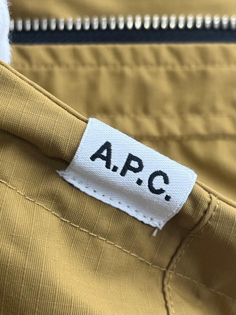 極美品　A.P.C. 　リップストップモッズコート　XS　ナイロン　カラシ