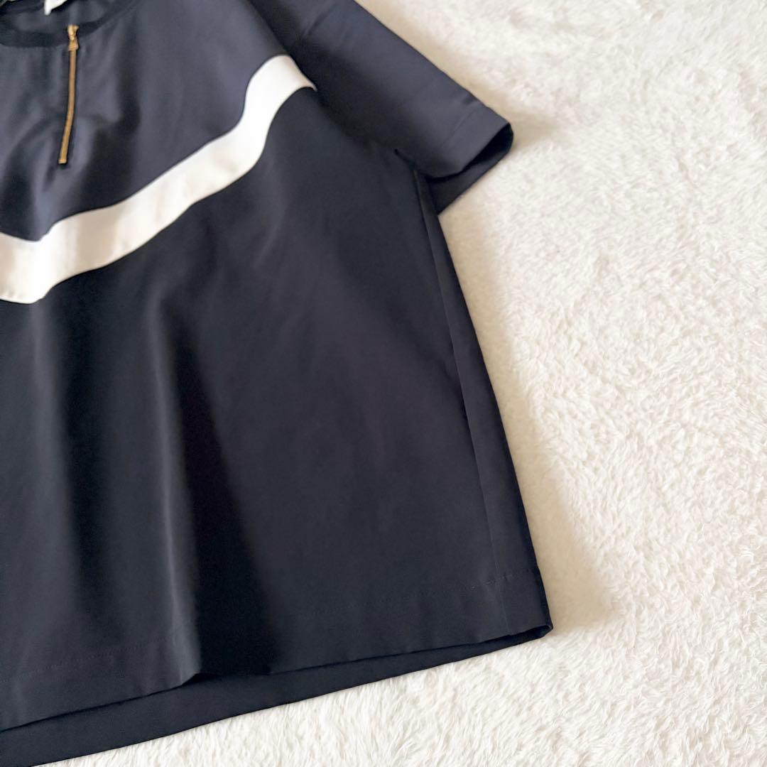 1479 美品✨ クルニ 24ss ハーフZIPバイカラー プルオーバー 2