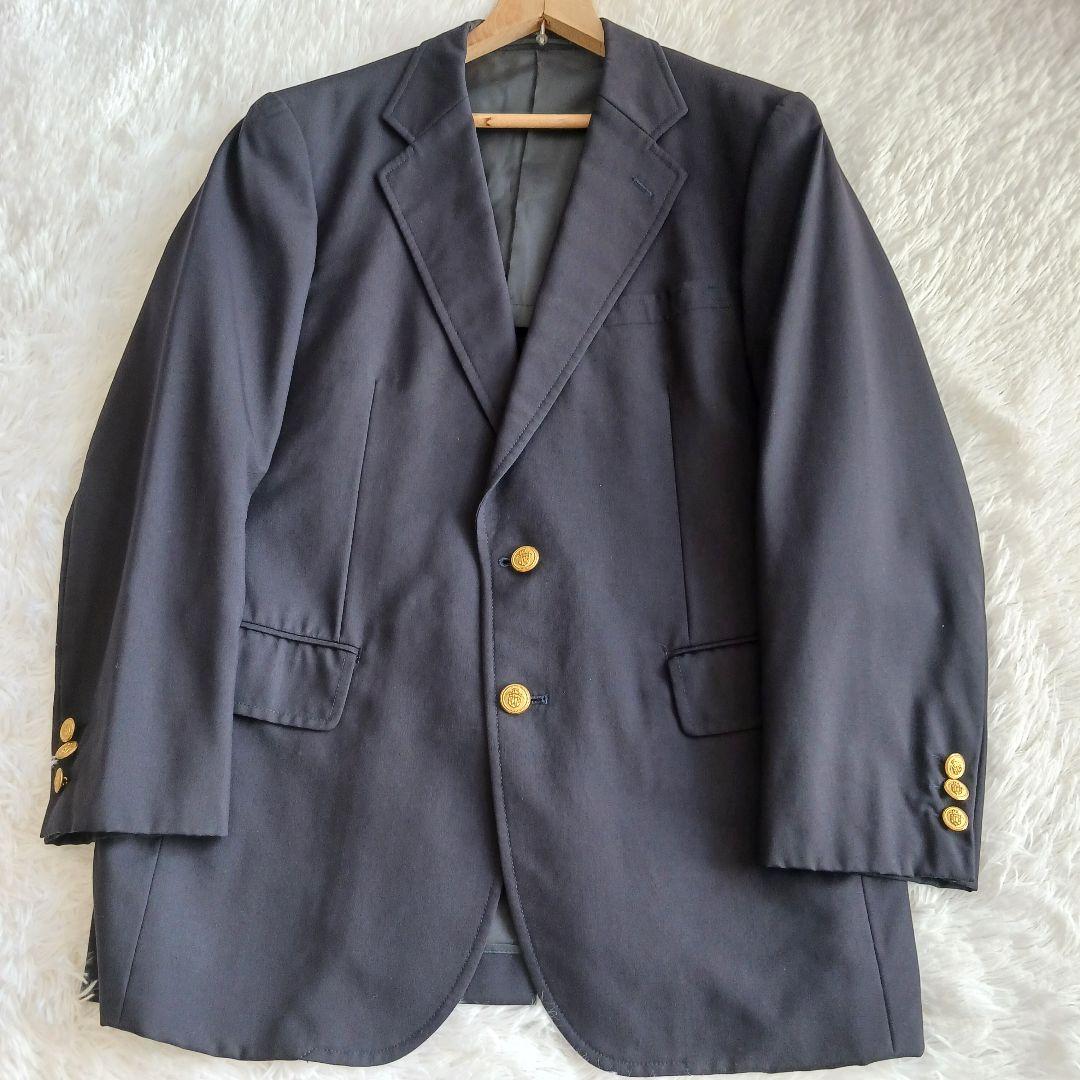 美品✨J.PRESS テーラード 紺ブレ 赤パイピング 金ボタン ネイビー L