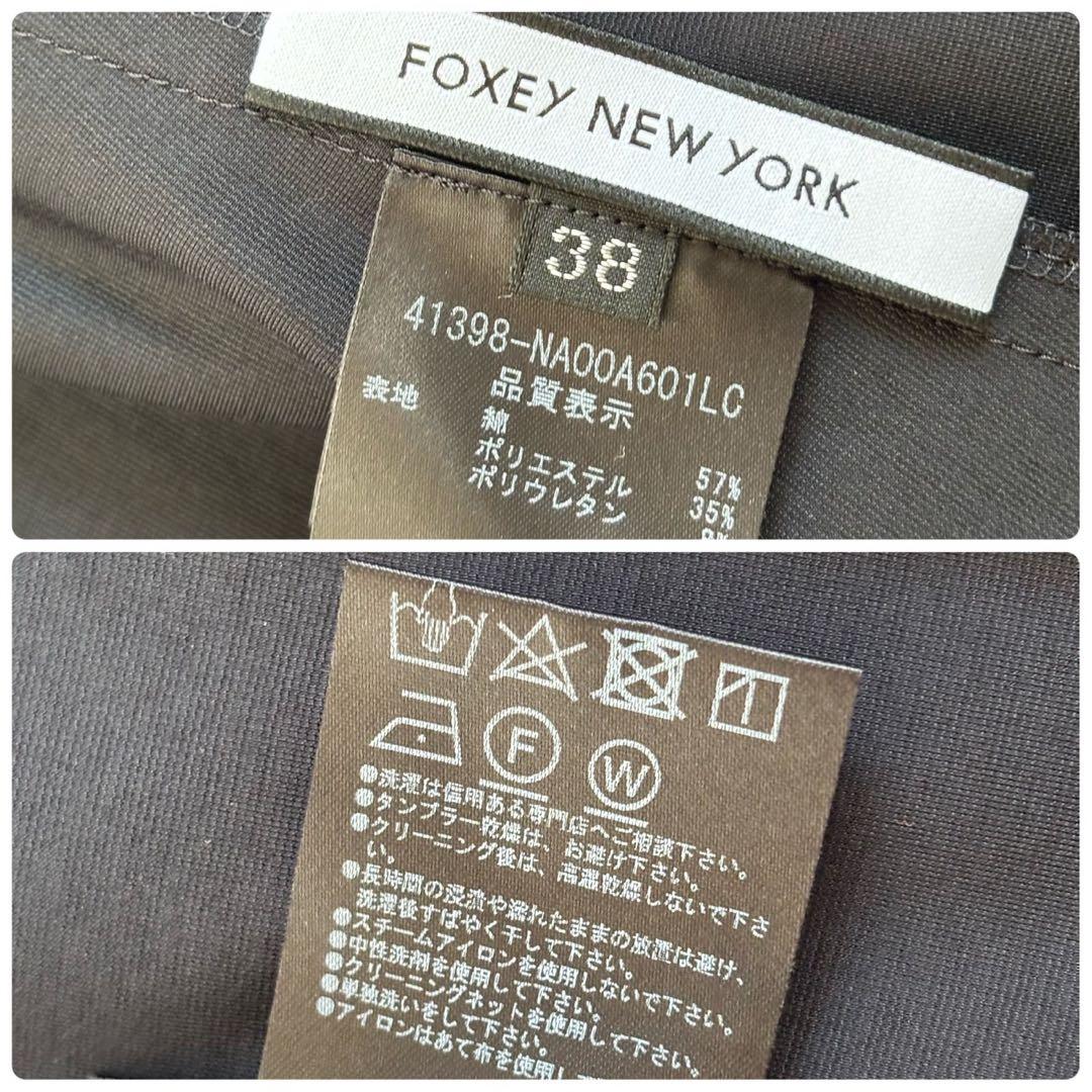 20年　フォクシーニューヨーク セレナドレス 41398 ロゴ刺繍　ワンピース