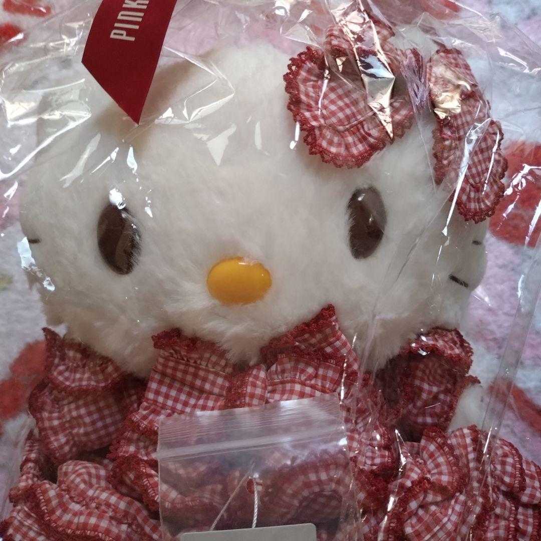 ♡ピンクハウス　ハローキティ　ぬいぐるみ♡アカ ギンガム