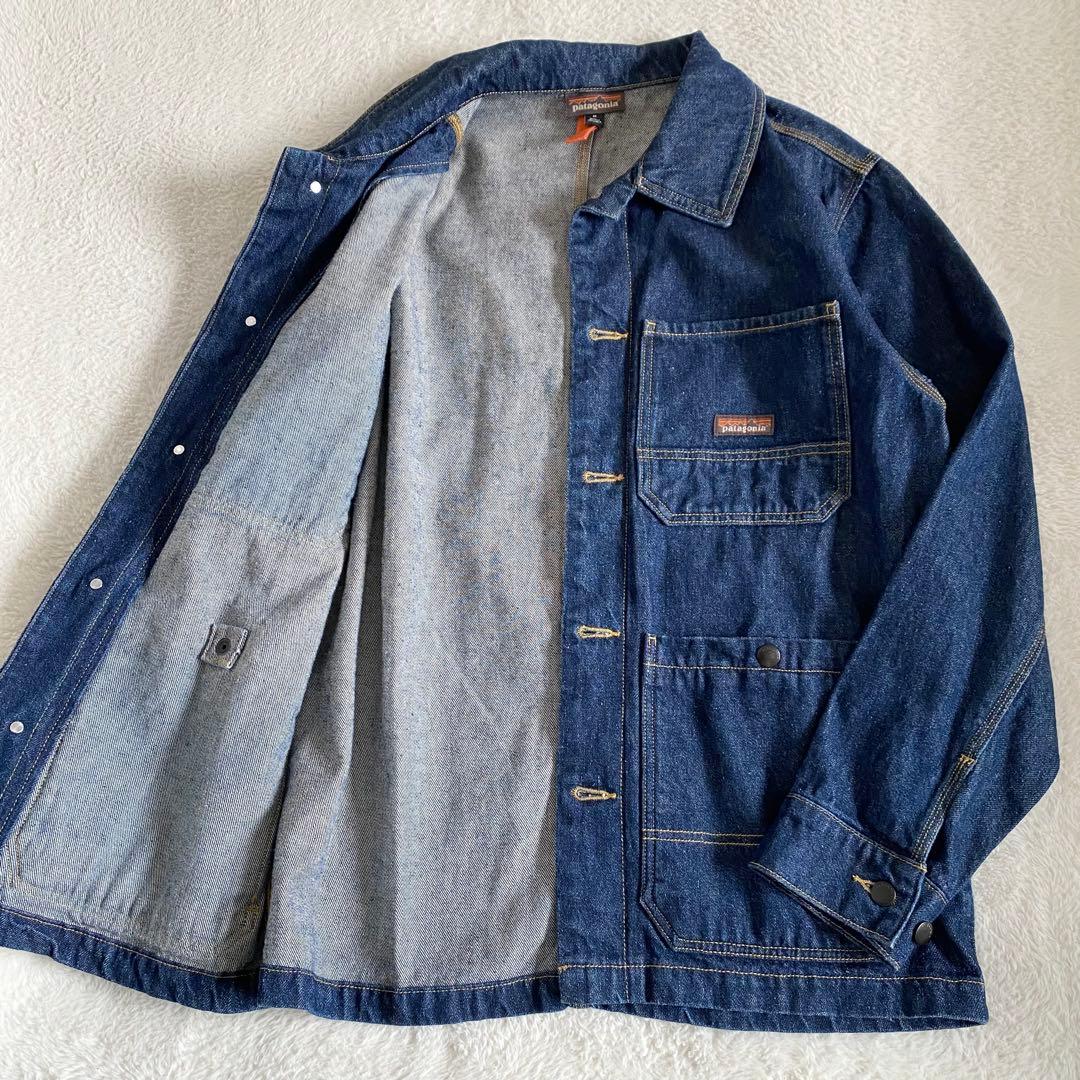 Patagonia ヘンプ　デニム　チョアコート　カバーオール　ジャケット　M
